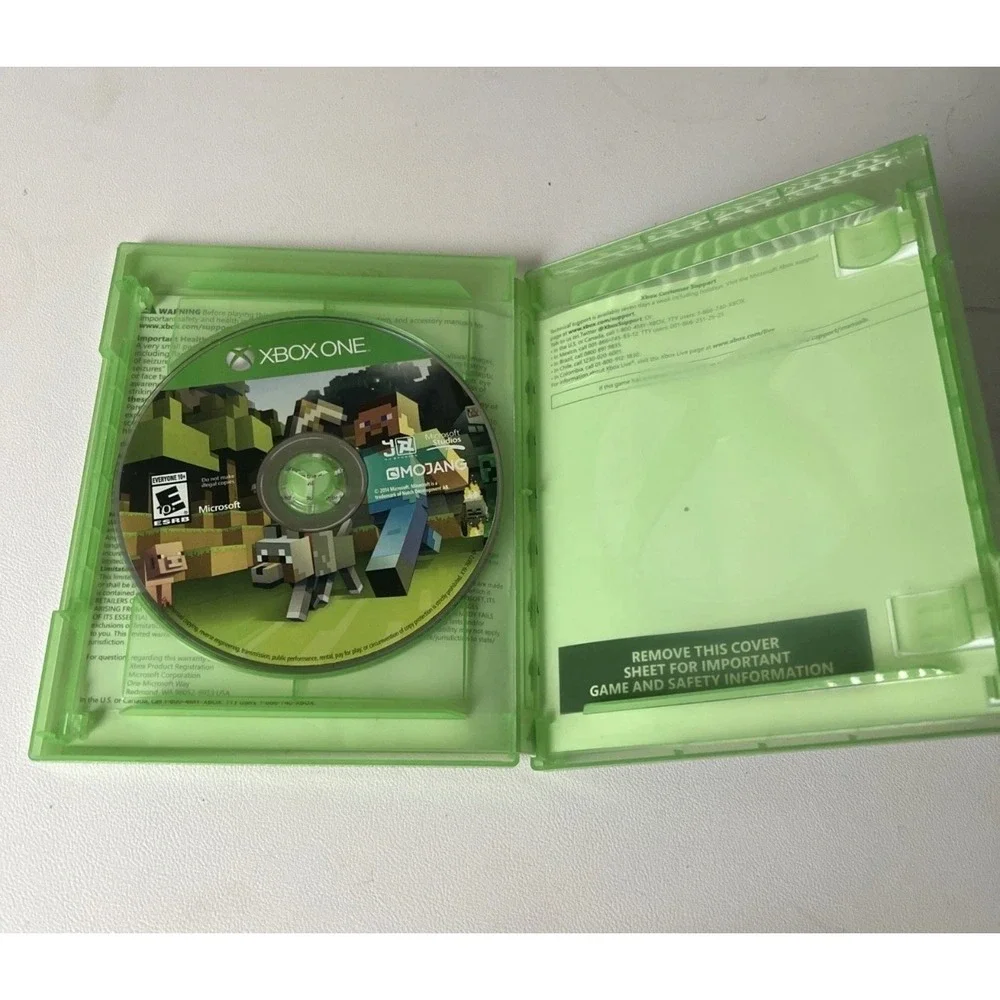 Minecraft Xbox One Edition Microsoft Mojang Video Game Disc Case 2014 E10+